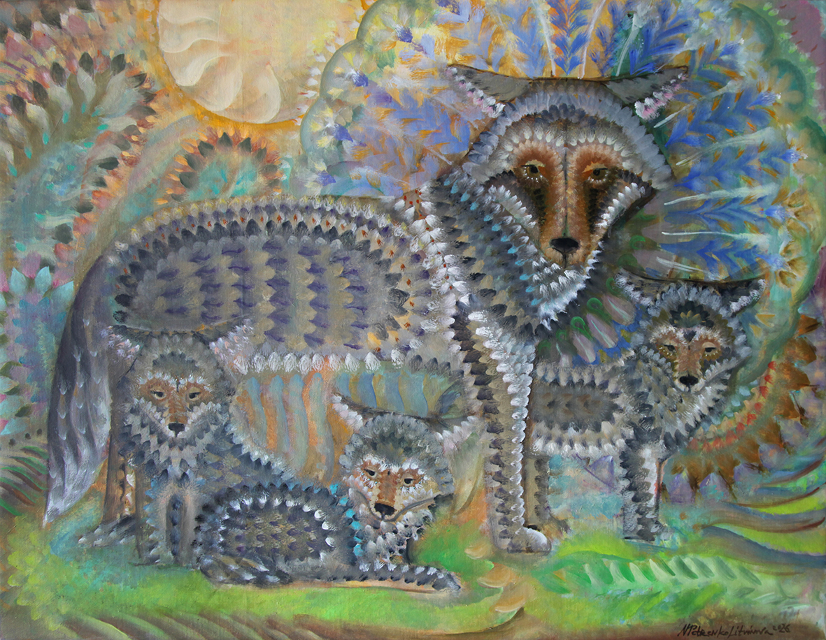 Sacred coyote family